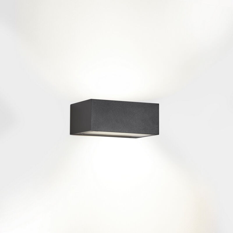 Leds C4 Nemesis led 70x170mm Luminaire led Extérieur Up Down Gris Urbain, Opale IP65 10,5W 2700K