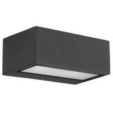LEDs C4 Nemesis LED 70x170mm Outdoor LED Up Down Light Urban Grey, Opal IP65 10.5W 2700K