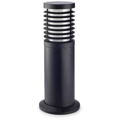 Leds-C4 Nott - Petite borne extérieure à 1 ampoule noire IP65, E27