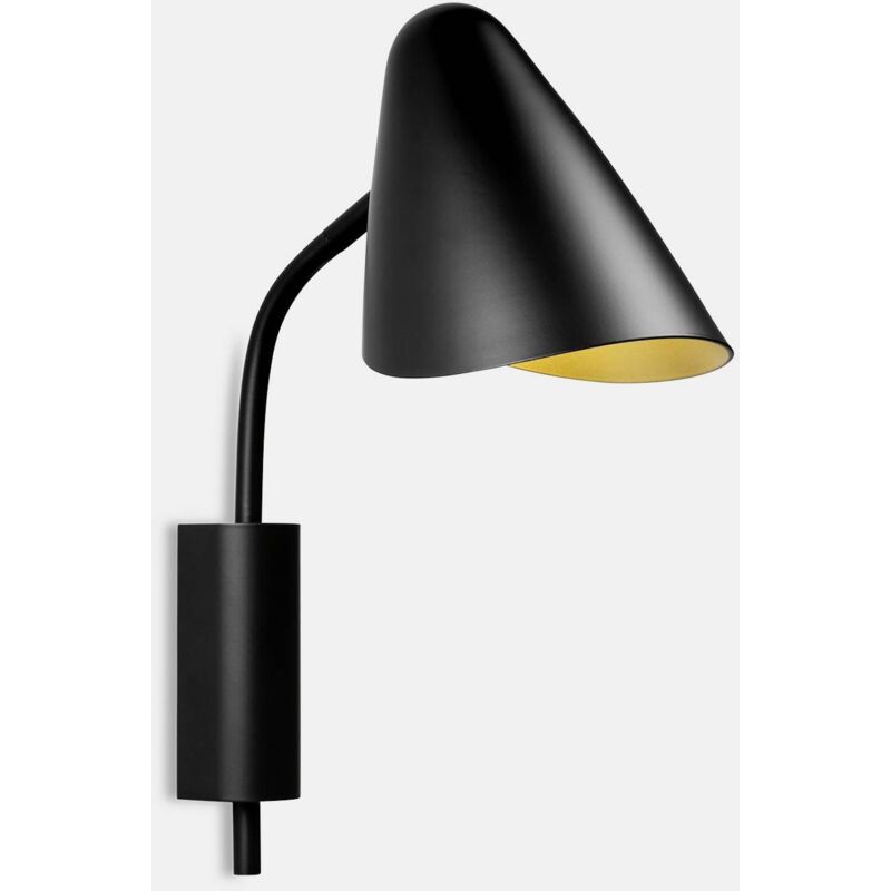 Leds-c4 - Organic - Applique murale Organique Noir Doré 1x E14