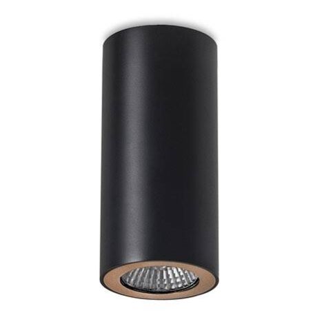 Leds-C4 Pipe - 1 lumière ronde montée en surface Downlight Light Black, Gold, GU10