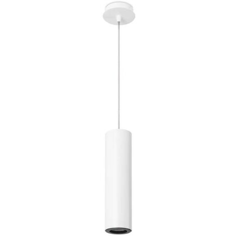 Leds-C4 Pipe - Plafonnier Slim à 1 Lumière Blanc, Noir 6,8 cm, GU10