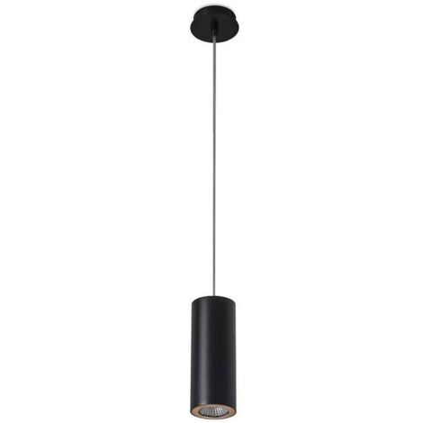 Leds-C4 Pipe - Plafonnier Slim à 1 Lumière Noir, Or 6,8 cm, GU10