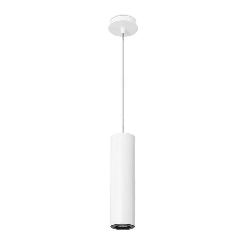 Image of Leds-C4 Pipe - Sospensione da soffitto 1 luce sottile bianco, nero 6,8 cm, GU10