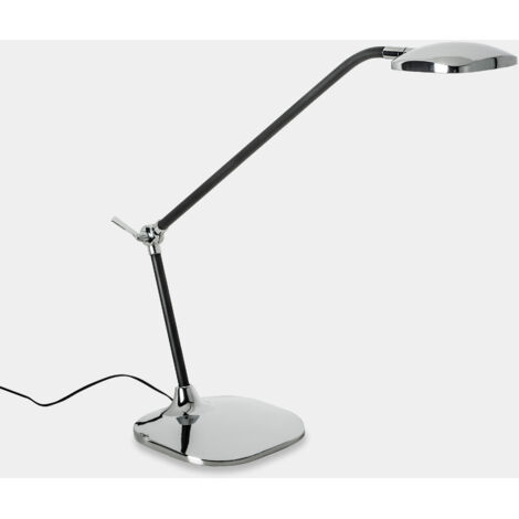 Leds-C4 Queen - Lámpara de mesa LED 1 luz Cromo, Negro