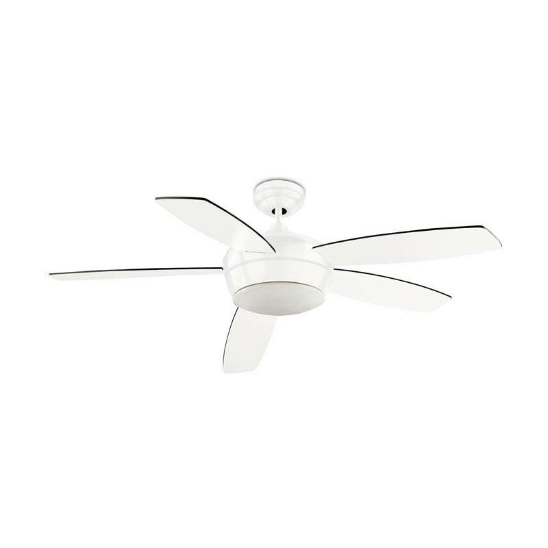 Samal 2 Light Ceiling Fan White, E27 - Leds-c4