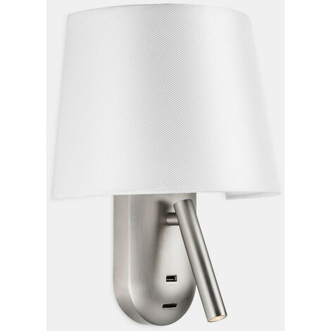 Lampada da lettura a parete con USB BASKOP - 6W -verticale