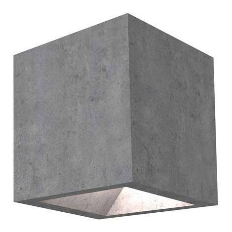 Leds-C4 Simenti - Applique Murale Extérieure LED Gris Ciment IP65