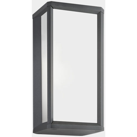 LEDS C4 Skat Mini Outdoor LED Mini Box Lanterna da parete Urban Grey, White IP65 9W 2700K