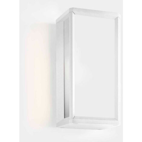 LEDS C4 Skat Mini Outdoor LED Mini Box Lanterne Murale Blanc, Blanc IP65 9W 2700K