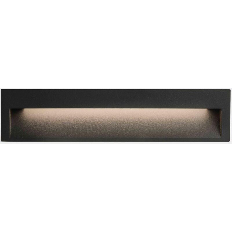 LEDS C4 Tiny Large Aplique LED empotrable para exteriores Large Urban Grey IP65 5.9W 3000K