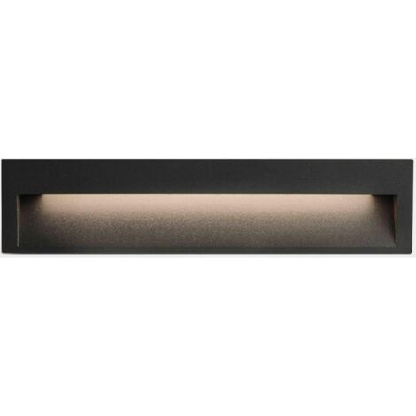 LEDS C4 Tiny Large Outdoor LED Encastré Mural Large Urban Gris IP65 5.9W 3000K