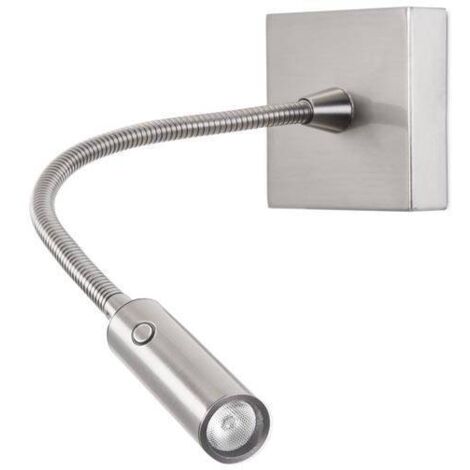 Leds-C4 Tip - Applique murale réglable à DEL intégrée, nickel satiné