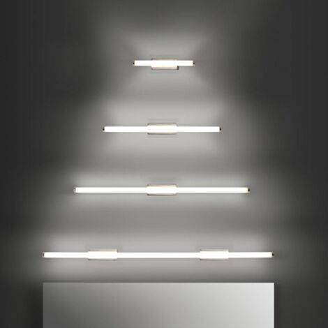 LEDS C4 Toi LED Medium LED Salle de Bains sur Miroir Lumineux Medium Chrome IP44 13.4W 3000K