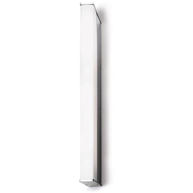 Leds-C4 Toilet Q - Applique da parete media per bagno a 1 luce LED Chrome IP44