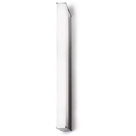 Leds-C4 Toilet Q - Applique murale moyenne à 1 lumière LED pour salle de bain Chrome IP44