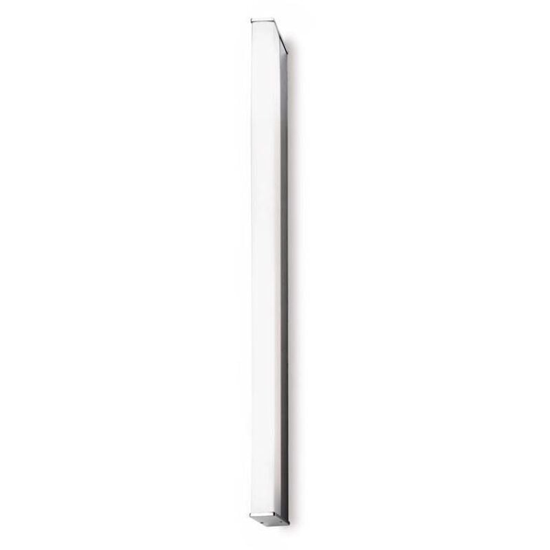 Leds-c4 - Toilet q - Lampada da parete a led 1 luce per bagno grande Cromo IP44