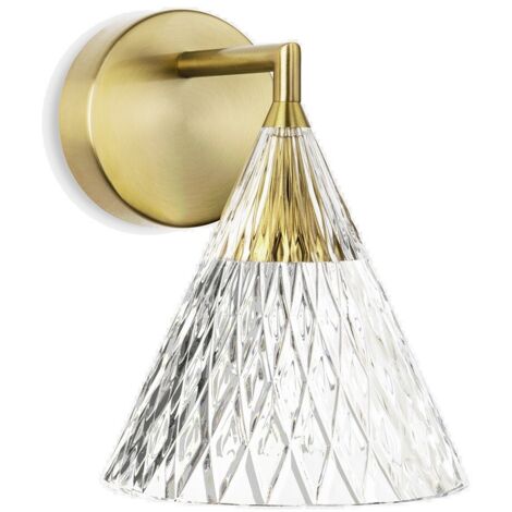 LEDS C4 Veneto LED Verre Dôme Abat-jour Or IP20 6.7W 2700K