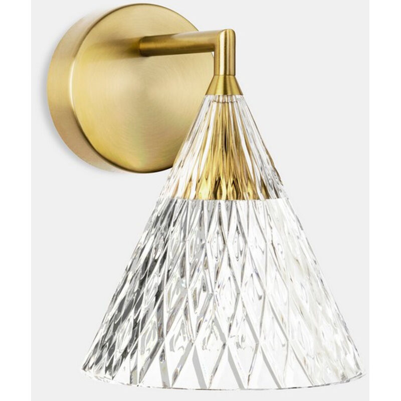Leds-c4 - leds C4 Veneto Pantalla led tipo domo de vidrio Dorado IP20 6.7W 2700K