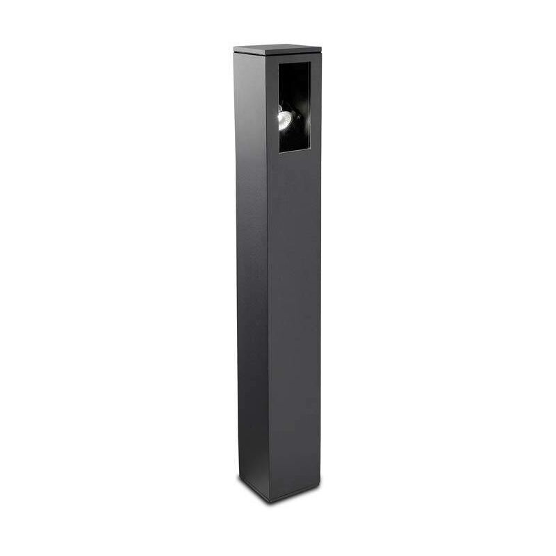 Way - 1 Light Outdoor Tall Bollard Light Urban Grey IP65, GU10 - Leds-c4