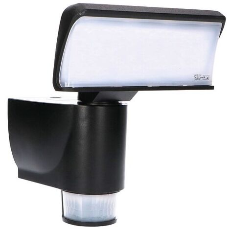 LED's light 4000 K Schwarz LED Strahler mit Bewegungsverfolgung 18 W - 1400 lm