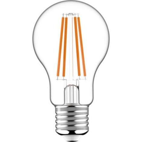 LED's light LED Filament Leuchtmittel - Glühlampe A60, E27, 7W, 2700K, Klar 330° - dimmbar - 806 lm