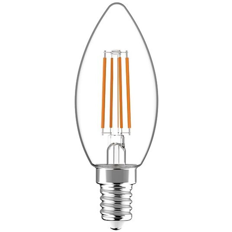 LED's light LED Filament Leuchtmittel - Kerze C35, E14, 4,5W, 2700K, Klar 330° - 470 lm