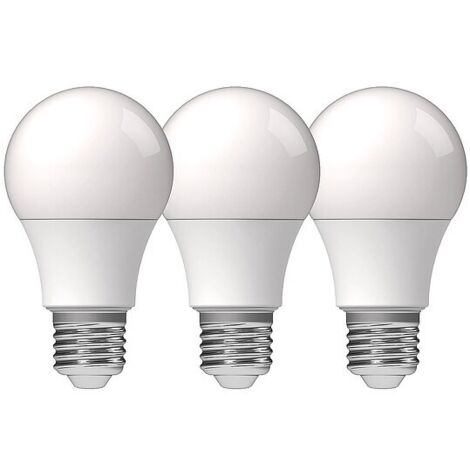 LED's light LED SMD Leuchtmittel - Glühlampe A60, E27, 8W, 2700K, Opal 180° 3er Pack - 806 lm