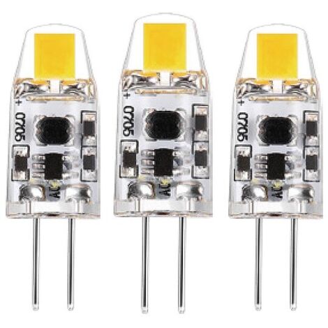 LED's light LED SMD Leuchtmittel - Kapsel G4, 1W, 2700K, Klar, 330°, dimmbar - 3er Pack - 95 lm
