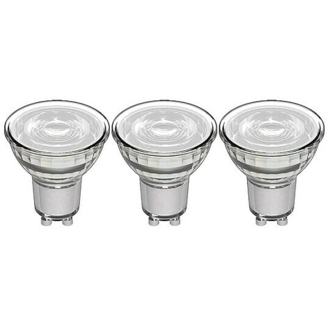 LED's light LED SMD Leuchtmittel - Spot MR16, GU10, 4W, 2700K, Klar 36° - 345 lm - 3er Pack