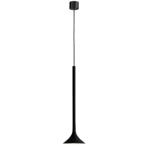 LedsC4 Alive - Suspension LED 8.5W et 492lm avec Blanc Chaud 2700K. Diamètre 9.4cm. Structure en Aluminium. Coloris Noir
