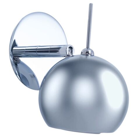 LedsC4 Aplique de Pared para Dormitorio Orientable para Bombilla E27. Aluminio Ideal para Cabeceros de Cama