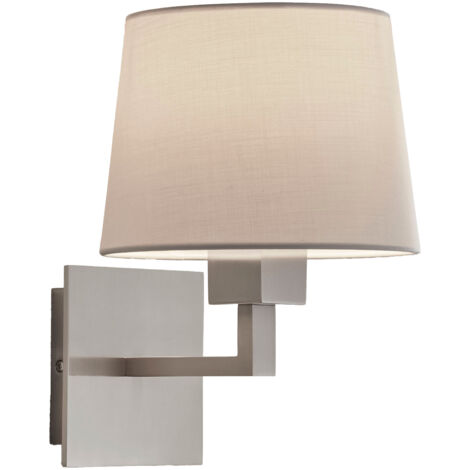 LedsC4 Bali - Applique Murale pour Ampoule E27 de 15W. Diamètre 20cm. Structure en Acier, aluminium. Coloris Níquel satinado
