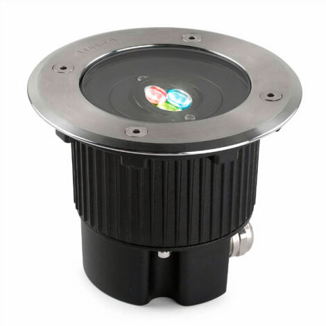 LEDS-C4 LEDS·C4 Empotrable De Suelo Ip65-Ip67 Gea Rgb Easy+ Ø130Mm Led 6W Rgb Acero Inoxidable
