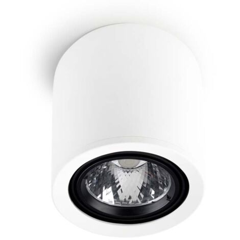 LedsC4 Exit - Foco de Techo LED 26.9W y 2017-05-01 00:00:00lm con Luz Cálida 3000K. Diámetro 36.5cm. Estructura de Aluminio. Uso Interior IP23. Color Blanco