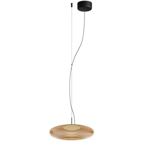LedsC4 Lampada a Sospensioni Plat Surface Led 13W Switch 2700K/3000K/4000K Ambra 743Lm Phase-Cut