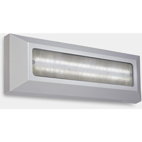 LEDS-C4 LedsC4 Lampada Da Parete Ip66 Kossel Direct Led 3.8W Bianco Caldo - 3000K Grigio 238Lm