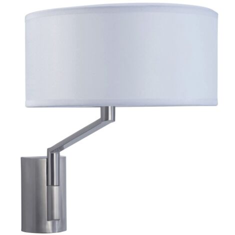 LedsC4 Lampada Da Parete Twist E27 15W Nichel Satinato