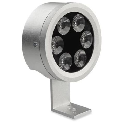 LedsC4 Midi - Proyector LED 12.3W y 1192lm con Luz Cálida 3000K. Diámetro 9.4cm. Estructura de Aluminio. Uso Exterior IP66. Color Gris