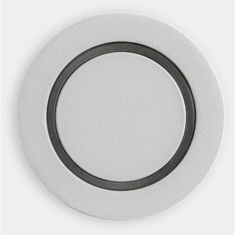 LEDS·C4 Paso Luz de señalización con led en Blanco cálido 3000k en Color Gris