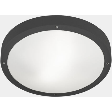 LedsC4 Plafonnier Ip66 Basic E27 15W Gris Urbain
