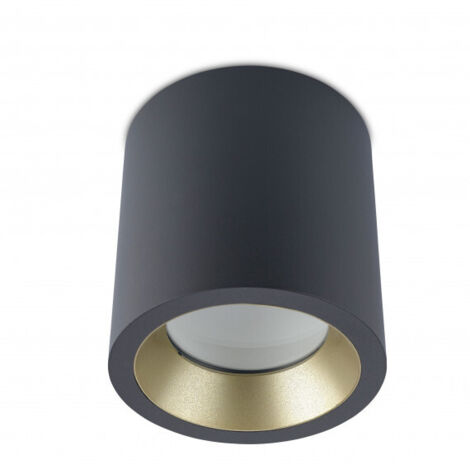 LedsC4 Plafonnier Ip66 Cosmos Led Ø126Mm Led 12W Blanc Chaud - 3000K On-Off Gris Urb