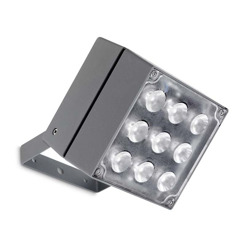 

LEDS·C4 Proyector Ip65 Cube 9 Leds Led 33,5W 4000K Gris Urbano 3227Lm - Gris urbano