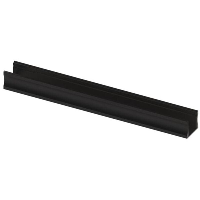 SLIMLINE 15 mm - PROFILÉ EN ALUMINIUM POUR RUBAN LED - ANODISÉ NOIR - 2 m