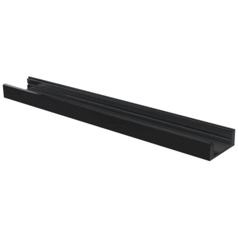 Ledson - slimline 7 mm - profilé pour ruban led - 2 m - noir