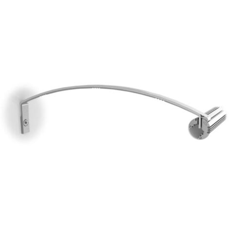 LEDsON SUPPORT DE MONTAGE POUR PROFILÉ POUR RUBAN LED ALU-ROUND - POUR ARMOIRE - ARGENT