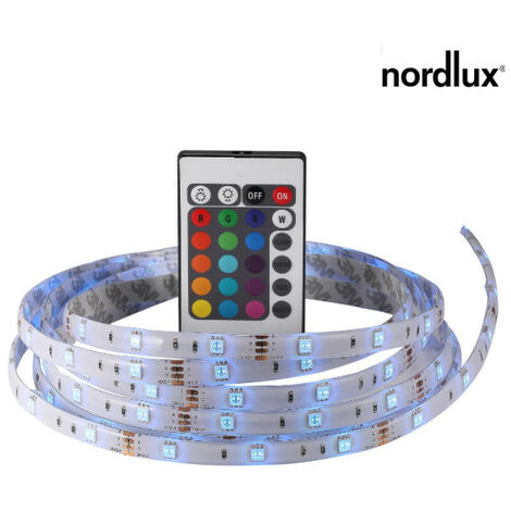 LEDSTRIP 3M Strip LED Silicone-Plastique Blanc LED integrée RGB - Nordlux 47970000