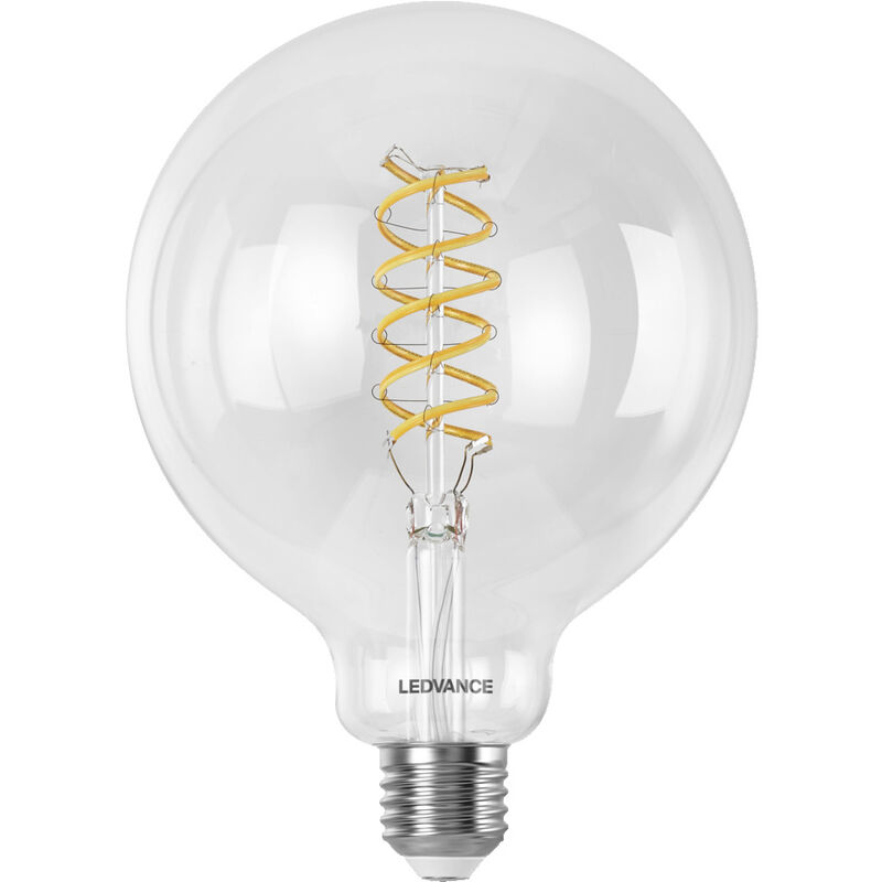 Image of LEDVANCE SMART+ WIFI LED-Lampe, Weißglas, 8W, 806lm, Kugel-Form mit 125mm Durchmesser & E27-Sockel, regulierbares Weißlicht (2700-6500K), dimmbar,