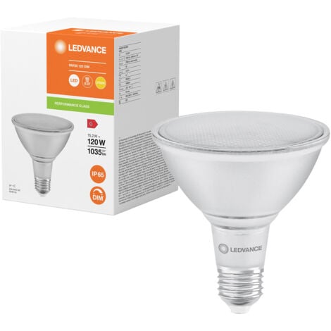 LEDVANCE 4099854071270 LED EEK G (A - G) E27 Par 38 15.2 W = 120 W Warmweiß (Ø x H) 122 mm x 122 mm