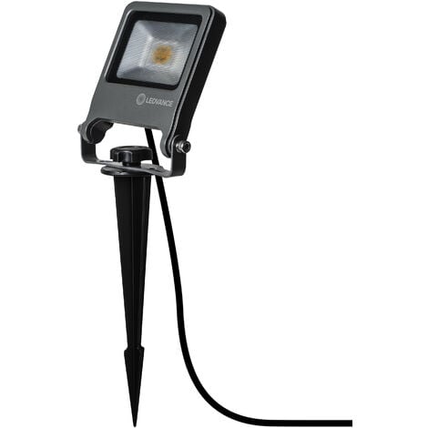 LEDVANCE 10 W, 220…240 V, Ampiezza fascio luminoso: 120°, bianco caldo, 3000 K, Materiale: Alluminio, IP65
